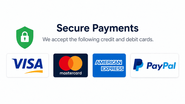 Accepted payment methods